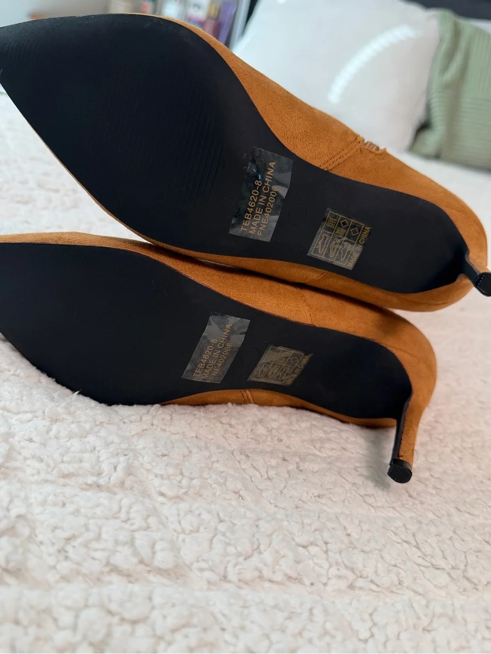 Tan Over-the-Knee Stiletto Boots
